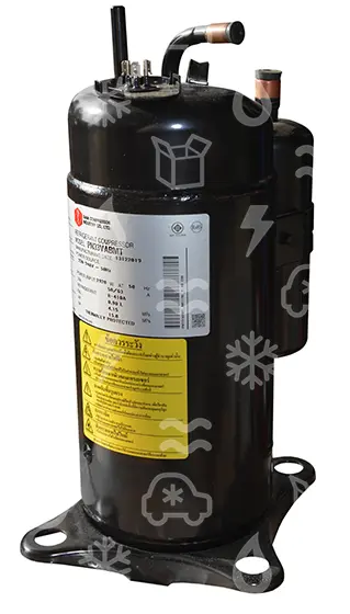 kompresor rotační MITSUBISCHI, PN33VABMT, R410A, 220V, 50 Hz, 28968 BTU (8490 W)
